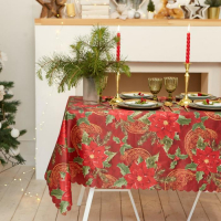 Скатерть новогодняя Доляна &laquo;Волшебный праздник&raquo; 145*300 +/- 2 см, 100% п/э