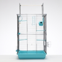 Клетка для птиц "Пижон" №104-Б, разборная, 2 секции, 58 х 40 х 88см, бирюзовая Клетка для птиц "Пижон" №104-Б, разборная, 2 секции, 58 х 40 х 88см, бирюзовая