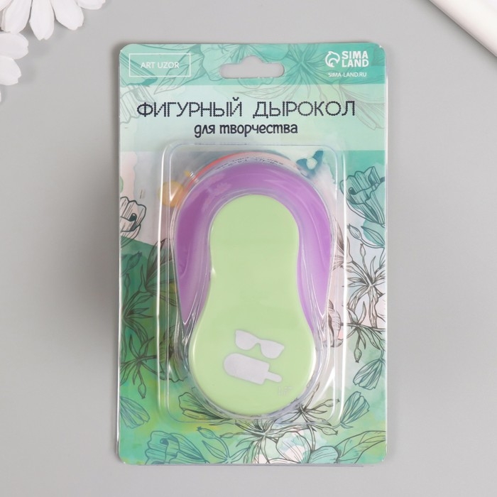 Дырокол фигурный рисунок 3,8х3,8 см Дырокол фигурный рисунок 3,8х3,8 см "Курорт" 7х5,2х9,2 см, МИКС