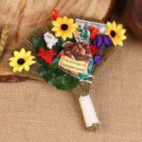 Оберег «Веник», маленький, вертикальный, микс Оберег «Веник», маленький, вертикальный, микс