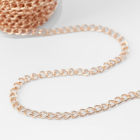 Цепочка для сумки, железная, 5 &times; 7 мм, 10 &plusmn; 0,5 м, цвет золотой