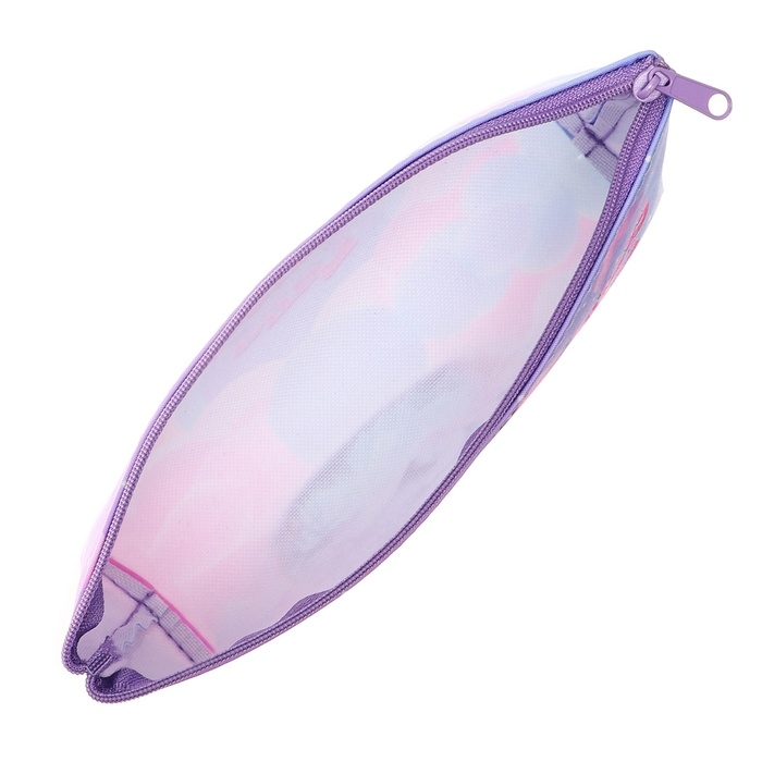 Пенал мягкий, 1 отделение, 80 х 190(225) х 40 мм, объёмный, ПМО 32-20, "Зефирная единорожка" 71625