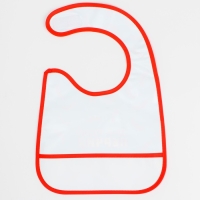 Нагрудник для кормления &laquo;Перчик&raquo; непромокаемый на липучке, с карманом