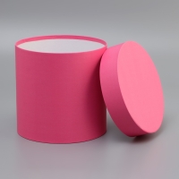 Шляпная коробка розовая, 18 х 18 см Шляпная коробка розовая, 18 х 18 см