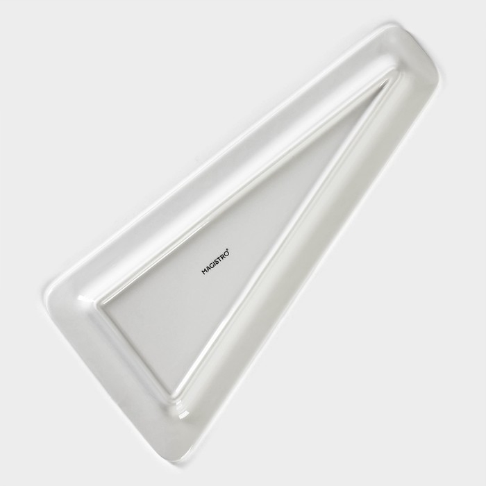 Блюдо фарфоровое для подачи Magistro Rodos, 33,4&times;15,8&times;2,5 см, цвет белый