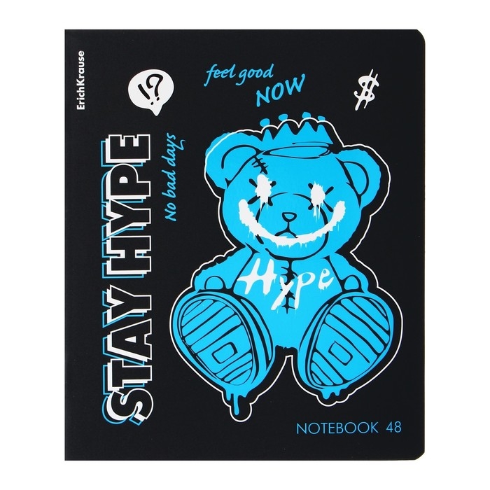 Тетрадь 48 листов в клетку, ErichKrause Low Battery, обложка мелованный картон, матовая ламинация, УФ-лак, блок офсет 100% белизна, МИКС Тетрадь 48 листов в клетку, ErichKrause Low Battery, обложка мелованный картон, матовая ламинация, УФ-лак, блок офсет 100% белизна, МИКС