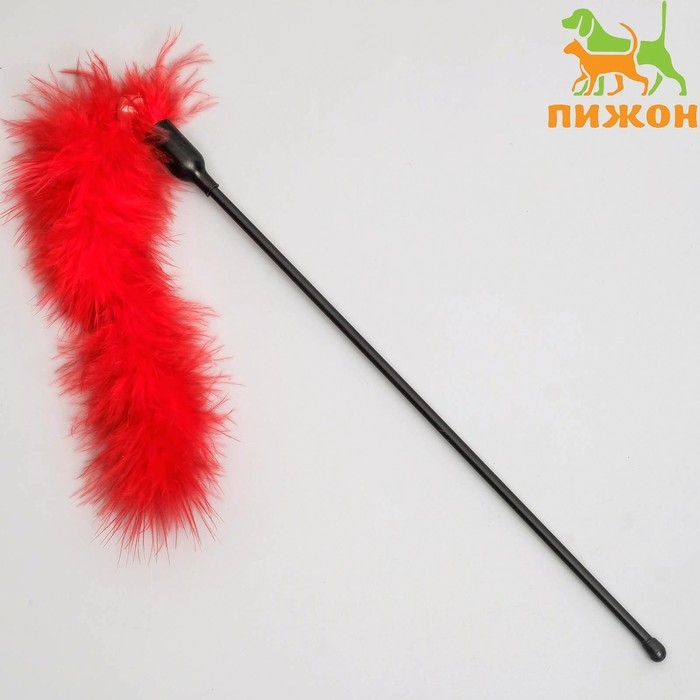 Дразнилка пуховая Дразнилка пуховая "Хвостик", микс цветов