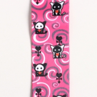 Ремень для укулеле Music Life "Кошечки", 50 см, розовый Ремень для укулеле Music Life "Кошечки", 50 см, розовый