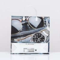 Пакет "Всё свое ношу с собой", мягкий пластик, 30 х 30 см, 120 мкм Пакет "Всё свое ношу с собой", мягкий пластик, 30 х 30 см, 120 мкм