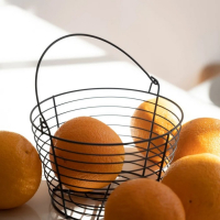 Фруктовница Доляна, 19,5&times;19,5&times;13 см, цвет чёрный