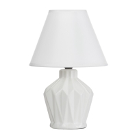 Лампа настольная "Грани" 1х25Вт E14 белый 20х20х30см RISALUX Лампа настольная "Грани" 1х25Вт E14 белый 20х20х30см RISALUX