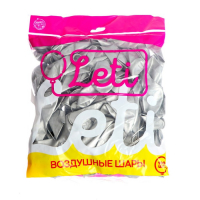 Шар латексный 9" «Хром», металл, набор 100 шт., цвет серебряный Шар латексный 9" «Хром», металл, набор 100 шт., цвет серебряный