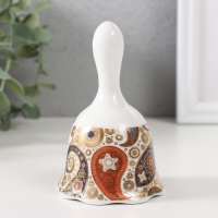 Колокольчик керамика "Узор пейсли" 6,5х6,5х10,5 см Колокольчик керамика "Узор пейсли" 6,5х6,5х10,5 см