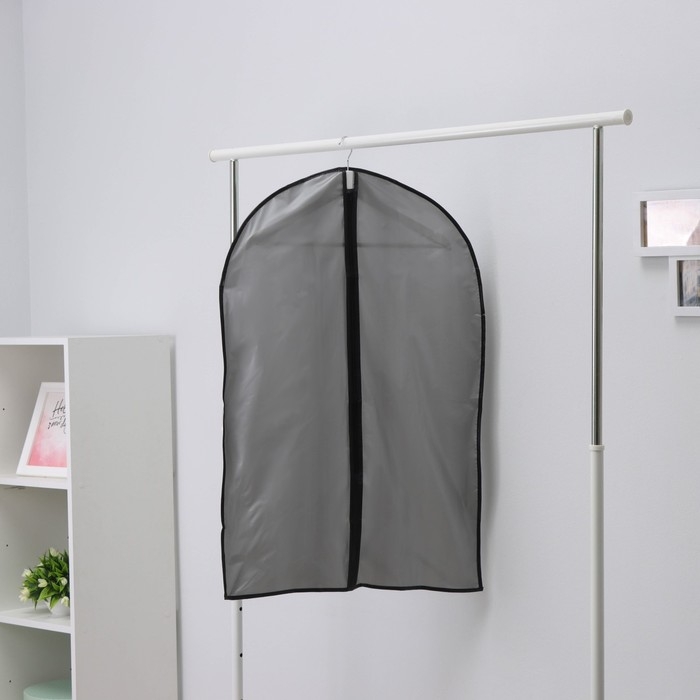 Чехол для одежды LaDо́m, плотный, 60&times;90 см, цвет серый