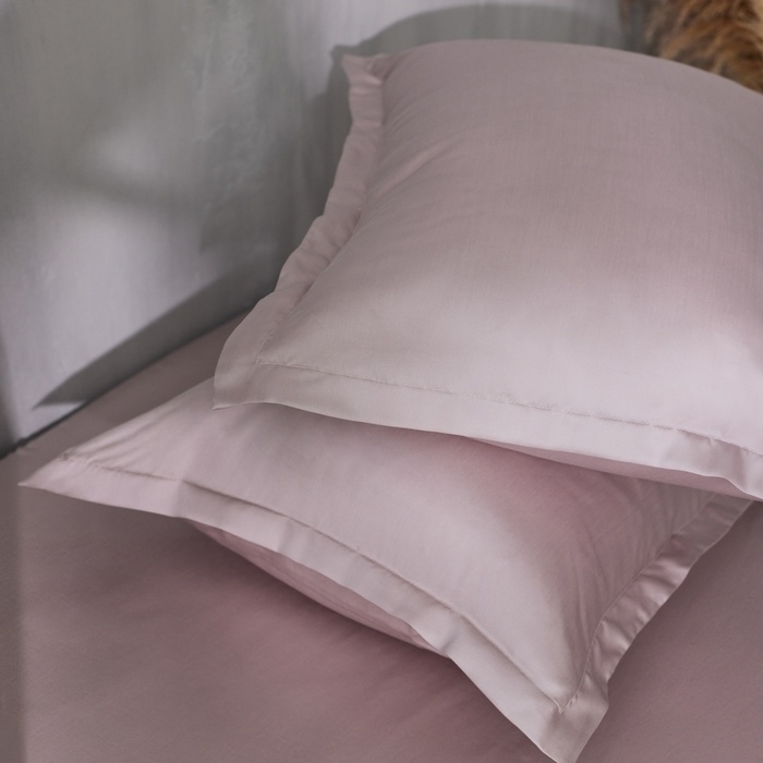 Наволочка SL Home Tencel 70*70+3 см , цв. пудра