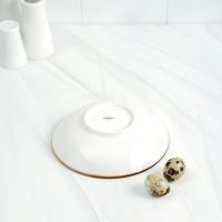 Салатник фарфоровый Magistro &laquo;Церера&raquo;, 400 мл, d=16,2 см, цвет оранжевый