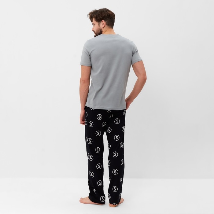 Пижама мужская KAFTAN Пижама мужская KAFTAN "Bubbling" размер 54, черный