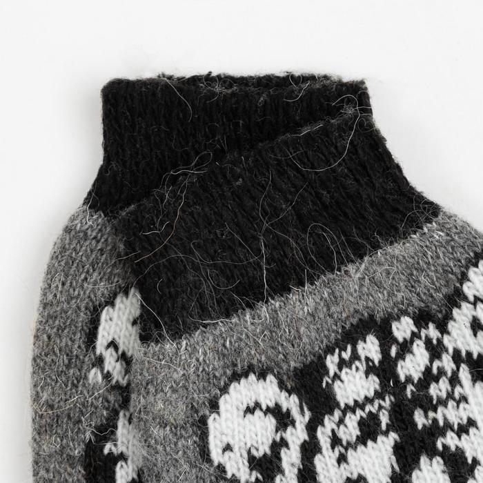 Носки мужские шерстяные &laquo;Тигр&raquo;, цвет серый, размер 27