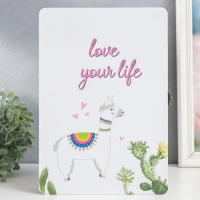 Ключница дерево 6 крючков "Лама и кактусы" 20х5,5х29 см Ключница дерево 6 крючков "Лама и кактусы" 20х5,5х29 см