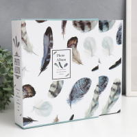 Фотоальбом на 80 фото 10х15 см "Пёрышки" в коробке МИКС 23х19,5х5 см Фотоальбом на 80 фото 10х15 см "Пёрышки" в коробке МИКС 23х19,5х5 см
