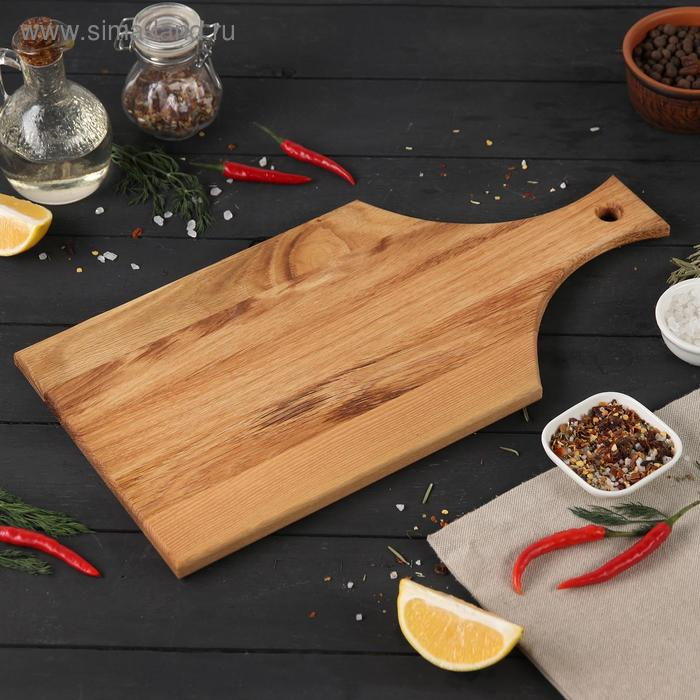 Доска разделочная с прямой ручкой Magistro, 39&times;19,5&times;1,5 см, дуб