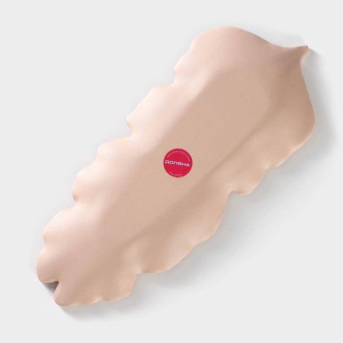 Блюдо для фруктов Доляна «Золотой лист», 38,5×15,5 см, цвет розово-бежевый Блюдо для фруктов Доляна «Золотой лист», 38,5×15,5 см, цвет розово-бежевый