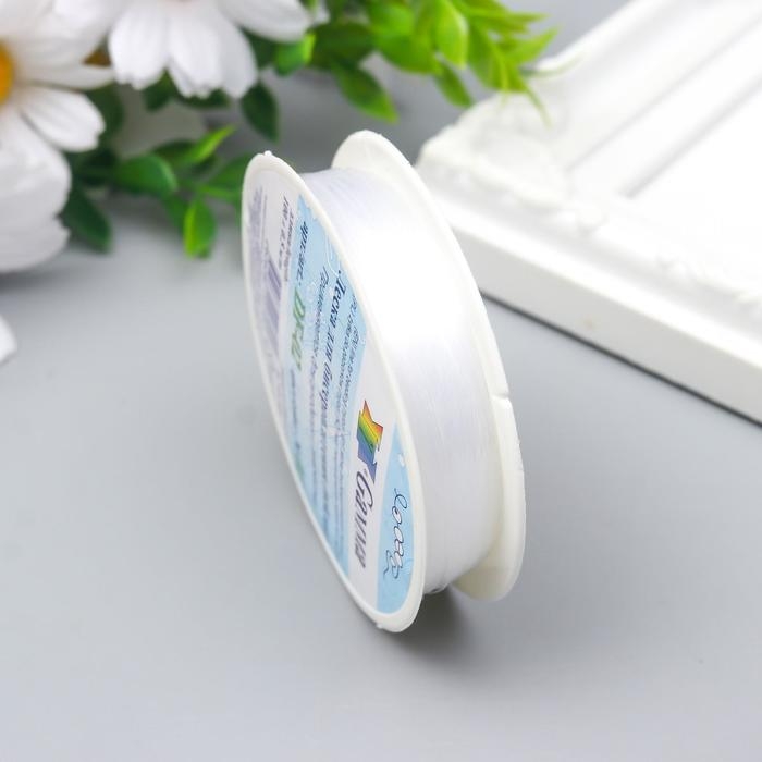 Леска для бисера d 0.2 мм 100 м ± 0.5 м №01 белый Леска для бисера d 0.2 мм 100 м ± 0.5 м №01 белый