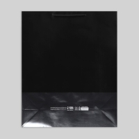 Пакет подарочный ламинированный, упаковка, &laquo;Чёрный&raquo;, 40 х 49 х 15 см