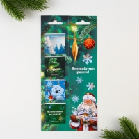 Новый год. Закладки для книг магнитные &laquo;Сказочного Нового года!&raquo;, на открытке, 4 шт