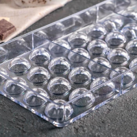 Форма для конфет и шоколада KONFINETTA &laquo;Полусфера&raquo;, 28&times;14 см, 36 ячеек 2&times;1 см, цвет прозрачный