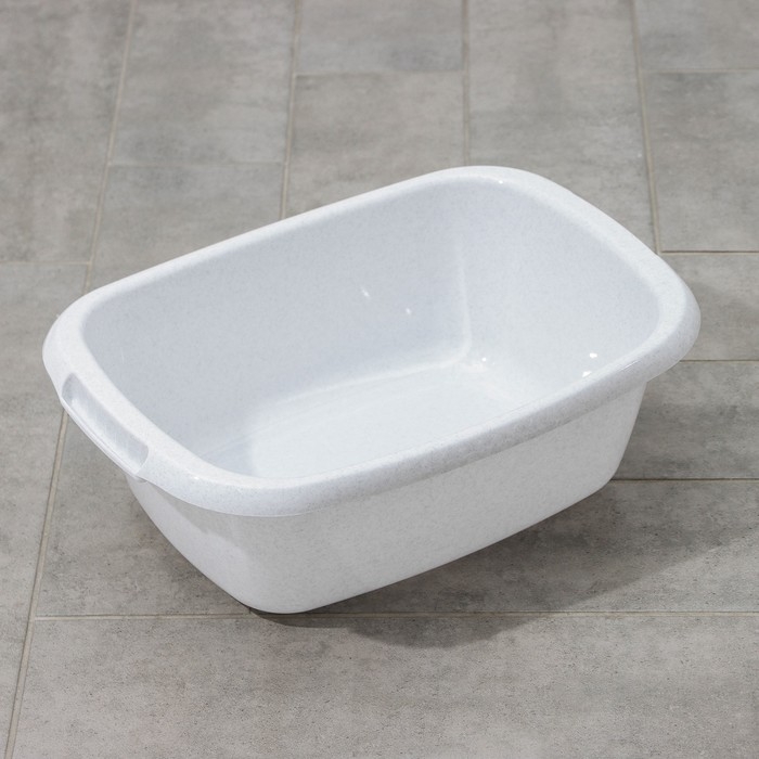 Таз овальный «Водолей», 11 л, цвет мраморный Таз овальный «Водолей», 11 л, цвет мраморный