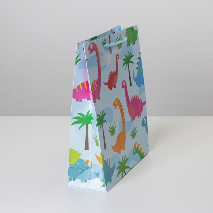 Пакет подарочный ламинированный, упаковка, &laquo;Поздравляю&raquo;, ML 21 х 25 х 8 см