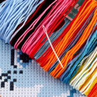 Вышивка крестиком для детей &laquo;Волшебный зайчик&raquo;, набор для творчества, 15 х 15 см