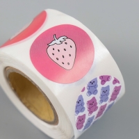 Наклейка бумага "Мимишности" d=2,5 см 252 шт в рулоне Наклейка бумага "Мимишности" d=2,5 см 252 шт в рулоне