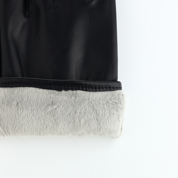 Перчатки мужские, безразмерные, с утеплителем, цвет чёрный Перчатки мужские, безразмерные, с утеплителем, цвет чёрный