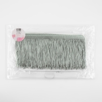 Тесьма декоративная &laquo;Бахрома&raquo;, 10 см, 5 &plusmn; 0,5 м, цвет серый