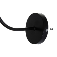 Бра 2530/1 E27 40Вт черный 12х16 см Бра 2530/1 E27 40Вт черный 12х16 см