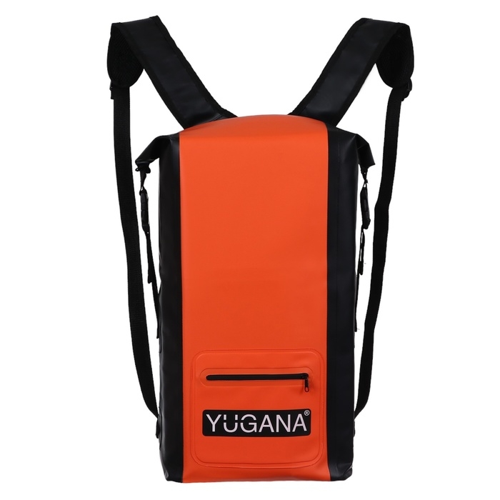 Герморюкзак YUGANA, ПВХ, водонепроницаемый 20 литров, оранжевый