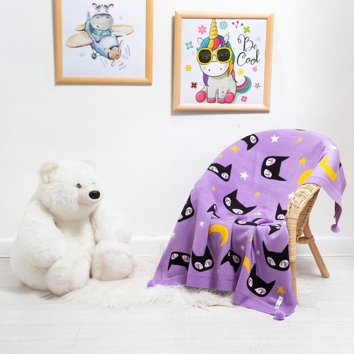 Вязаный плед «Крошка Я» Fantastic girl, 90х90 см Вязаный плед «Крошка Я» Fantastic girl, 90х90 см