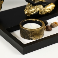 Сад камней Дзен "Будда во дворце у золотой арки" песок+свеча 21х16х14 см Сад камней Дзен "Будда во дворце у золотой арки" песок+свеча 21х16х14 см