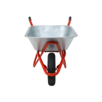 Тачка строительная, 1 пневмоколесо, груз/п 200 кг, объем 110 л, оцинкованный кузов 0,8 мм, Greengo Тачка строительная, 1 пневмоколесо, груз/п 200 кг, объем 110 л, оцинкованный кузов 0,8 мм, Greengo