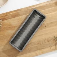 Форма для выпечки «Жаклин. Рулет», 26×9×3,5 см, антипригарное покрытие, цвет чёрный Форма для выпечки «Жаклин. Рулет», 26×9×3,5 см, антипригарное покрытие, цвет чёрный