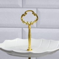 Этажерка «Листик», 3 уровня, фарфор, Иран Этажерка «Листик», 3 уровня, фарфор, Иран