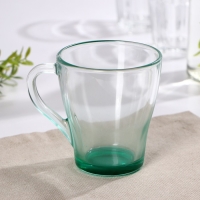 Кружка стеклянная &laquo;Джем&raquo;, 250 мл, цвет зелёный