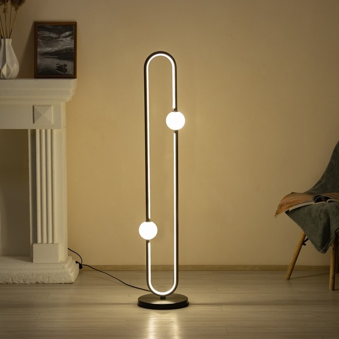 Торшер Торшер "Арис" LED 96Вт черный 25х25х130 см