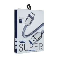 Кабель MicroUSB - USB, 2.4 A, оплётка PVC, 1 метр, белый Кабель MicroUSB - USB, 2.4 A, оплётка PVC, 1 метр, белый