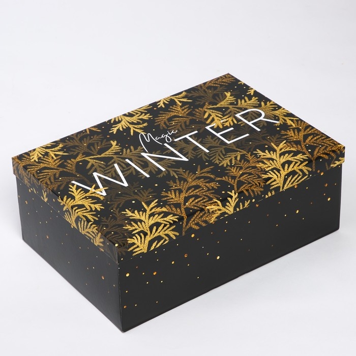 Набор коробок подарочных 15 в 1 &laquo;Winter&raquo;, 12 х 7 х 4 см - 46,6 х 35,2 х 17.5 см, Новый год