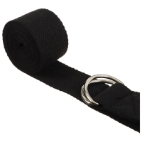 Ремень для йоги Sangh, 180х4 см, цвет чёрный Ремень для йоги Sangh, 180х4 см, цвет чёрный