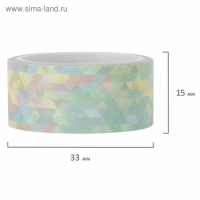 Клейкие WASHI-ленты для декора "Микс №1", 15 мм х 3 м (набор 7 шт) рисовая бумага Клейкие WASHI-ленты для декора "Микс №1", 15 мм х 3 м (набор 7 шт) рисовая бумага