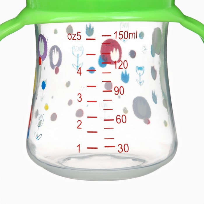 Бутылочка для кормления Ø50мм ШГ, +0мес., 150мл, цвет зеленый Бутылочка для кормления Ø50мм ШГ, +0мес., 150мл, цвет зеленый